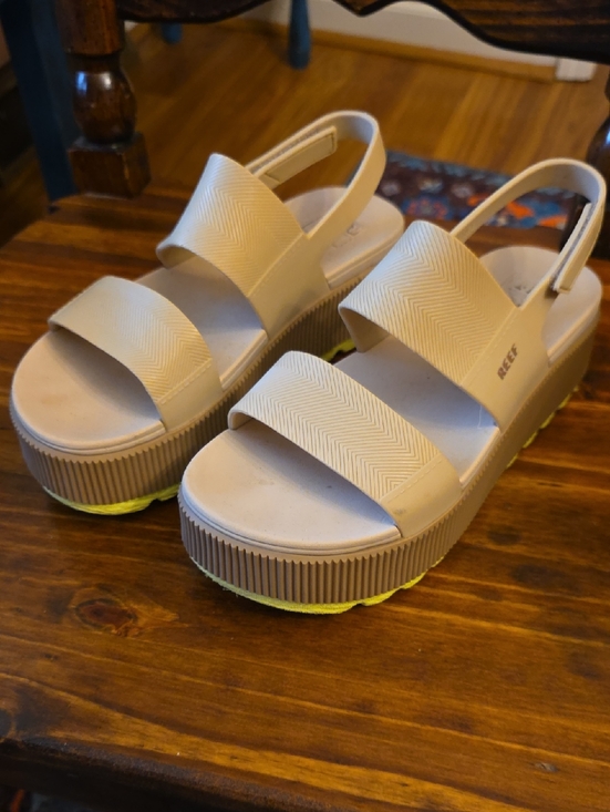 Reef Shoes - Reef Women's Tan Platform Slingback Sandals